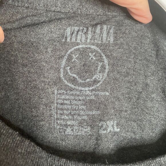 Nirvana Band Tee Shirt Short Sleeve X-Eye Smiley Face Size 2XL - Picture 4 of 7